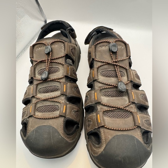 Skechers Men's Tresman Outseen Fisherman Sandal Sz 14 Choc 204111 Light Wear - Picture 1 of 16